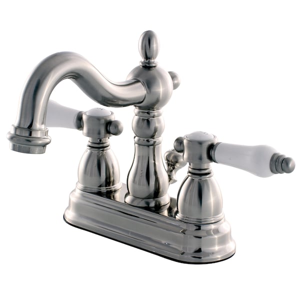 4" Centerset Bathroom Faucet, Brushed Nickel